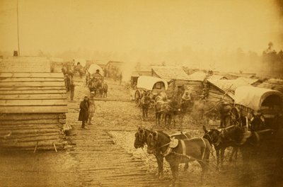 Campamento de las fuerzas de la Unión en Centreville, Virginia, invierno de 1861 y 1862 de Mathew B. Brady